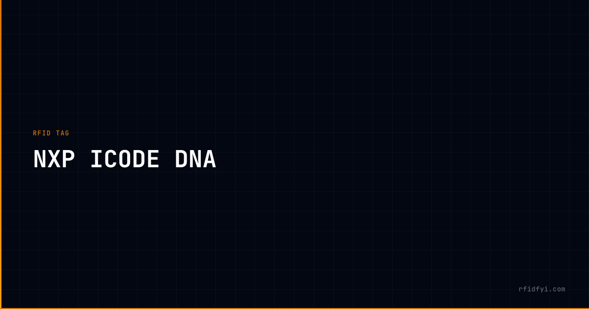 Icode Codie Png NXP ICODE DNA — RFID Tag — RFIDFYI